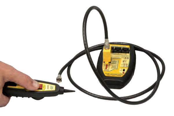 Byte Brothers TVR10/100/1000 LAN Tester in use