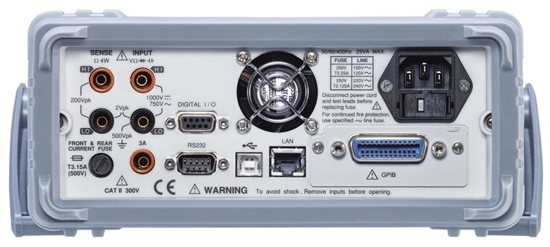 Instek GDM-9061 - Rear panel, Optional Interface: GPIB