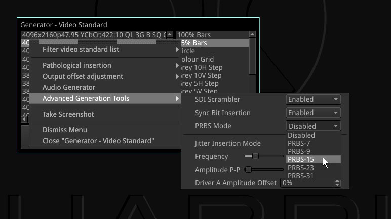 Phabrix Advanced Generator Tools