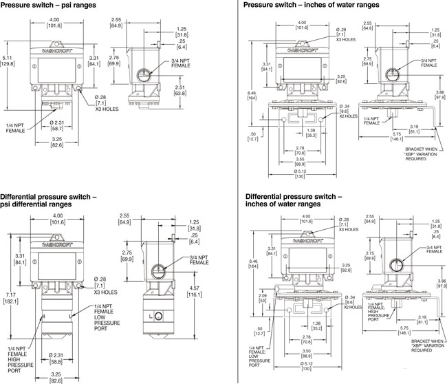 Ashcroft-B-Series-Pressure-Switch-Dimensions-400-Series-tn