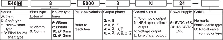 Autonics-E40-Series-Ordering