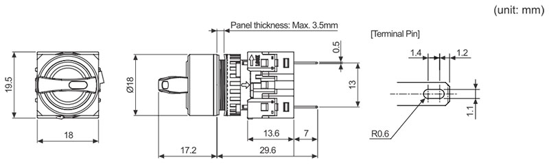 Autonics_S16PR_Dimensions