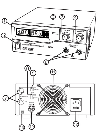 Extech_DCP60_Power_Supply_Description