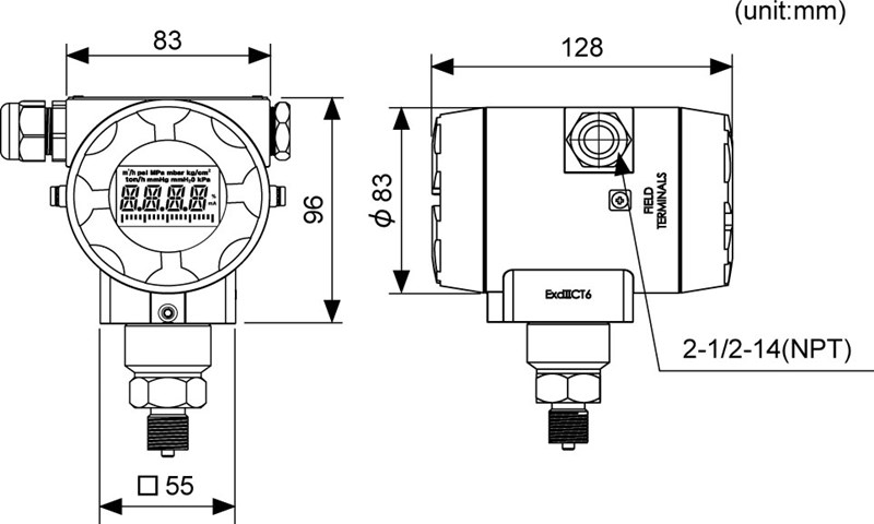 Autonics-PTF30-Dimensions