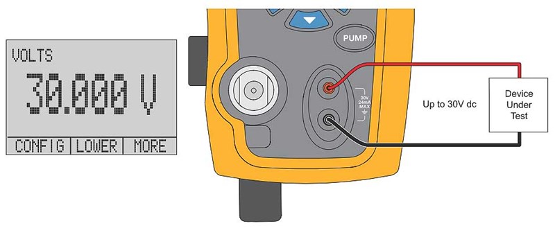 Fluke 719PRO Voltage Measurement