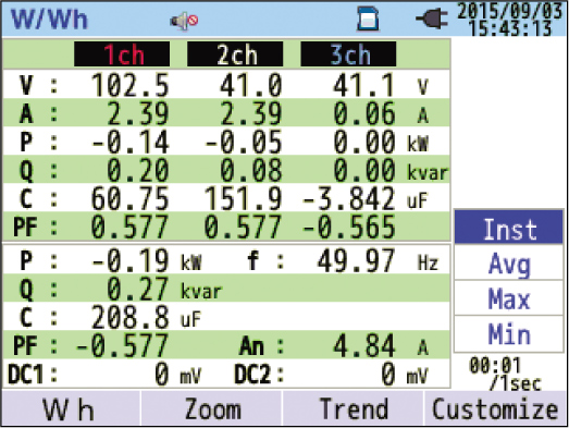 Yokogawa-CW500-List-Display