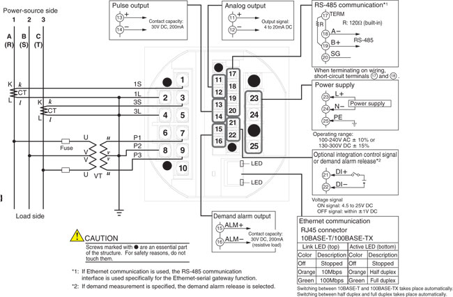 Yokogawa-PR300-Three-phase-three-wire-system-tn